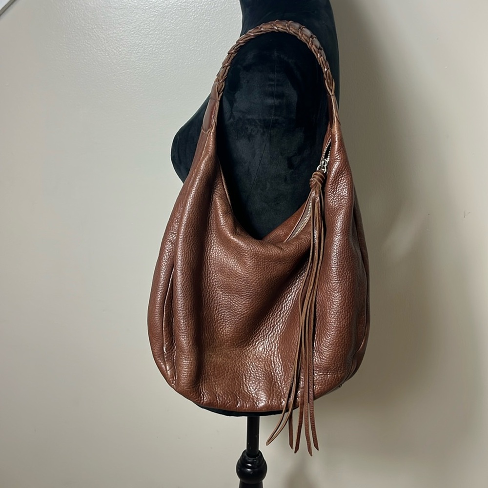 Banana Republic Brown Zip Hobo leather Shoulder Bag Women’s